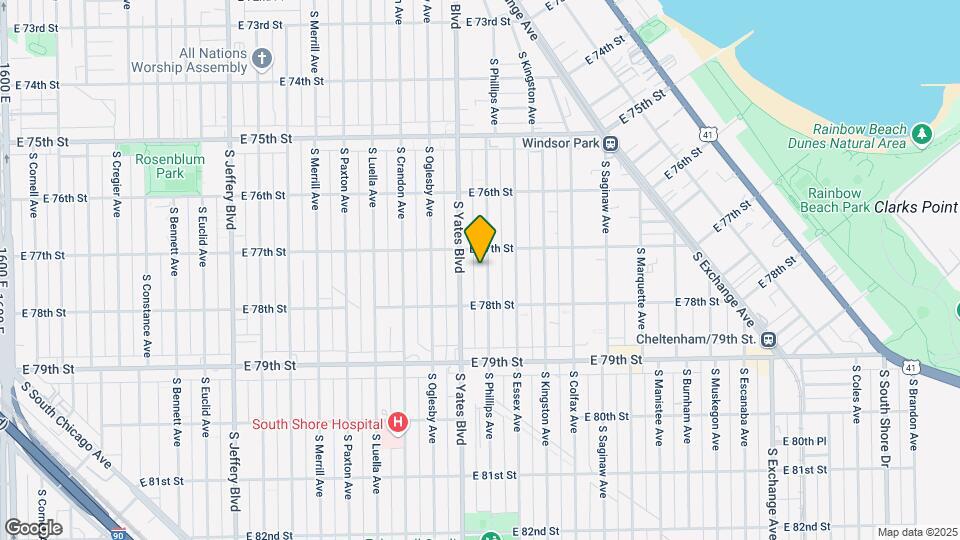 7722 S Phillips Ave Map and Location Details