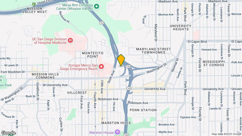Melrose Canyon Mapa y Detalles de la Ubicación