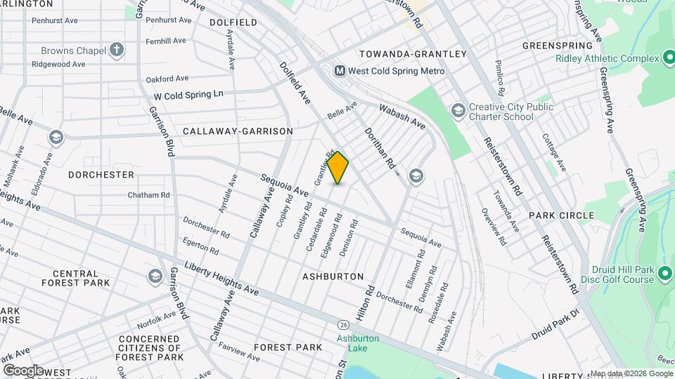 3803 Cedardale Rd Map and Location Details