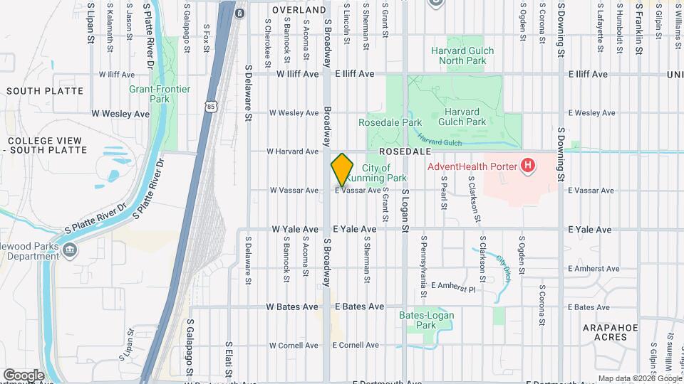 2601 S Lincoln St Map and Location Details