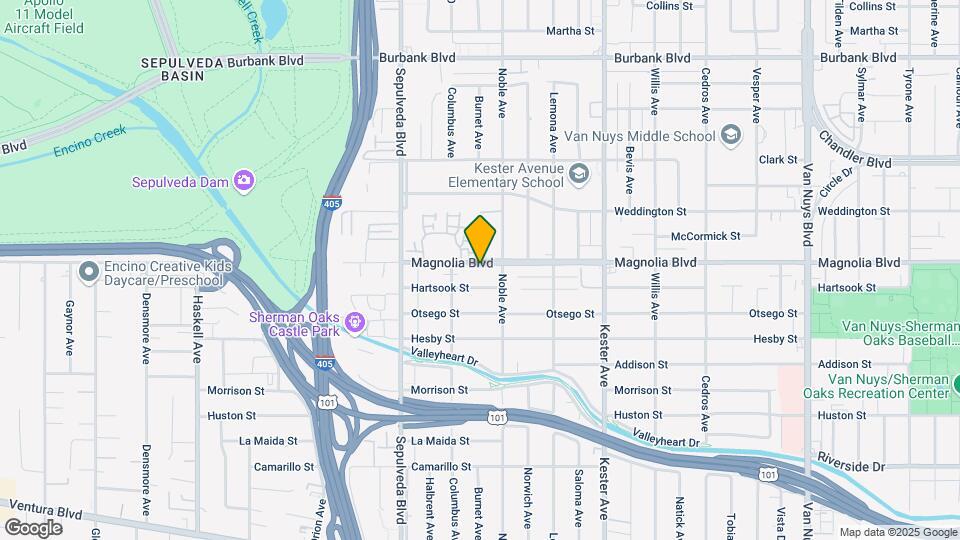 15120 Magnolia Blvd Map and Location Details