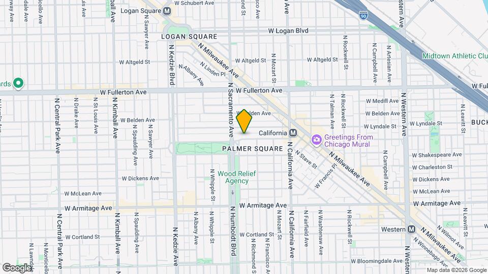 2926 W Palmer St, Unit 205 Mapa y Detalles de la Ubicación