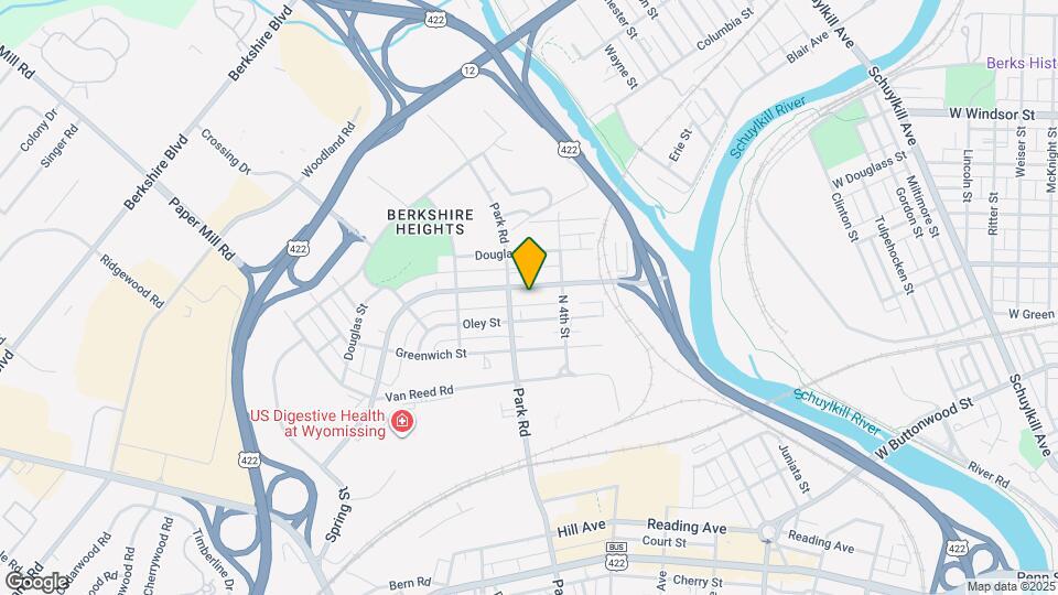 428 N Wyomissing Blvd Map and Location Details