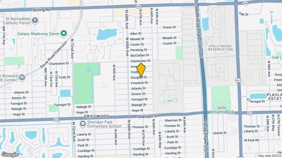 6700 Douglas St Map and Location Details
