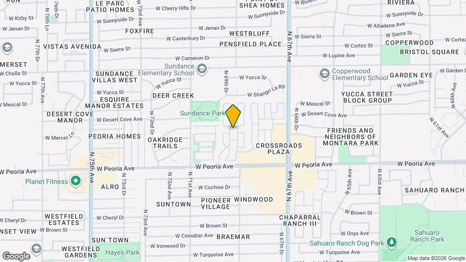6960 W Peoria Ave Map and Location Details