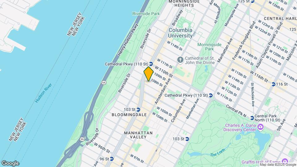 243 W 107th St Map and Location Details