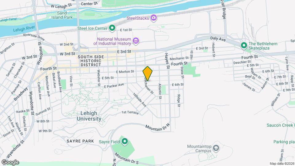 701 E 6th St Map and Location Details