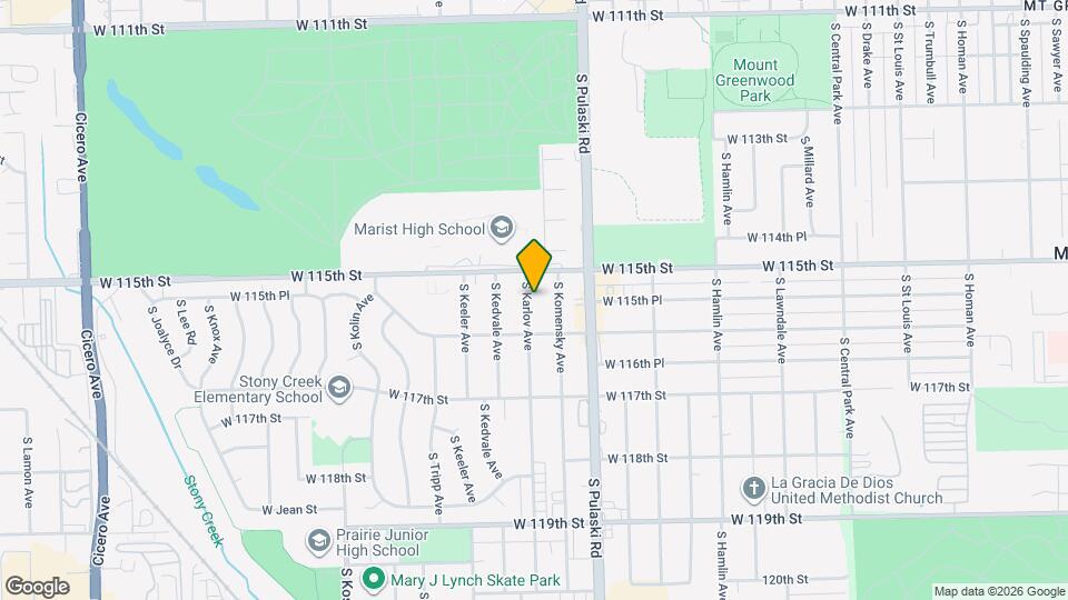 11521 S Karlov Ave, Unit 3-305 Map and Location Details