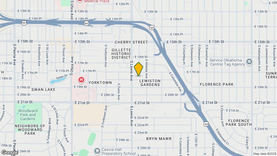 2421 E 18th St Map and Location Details