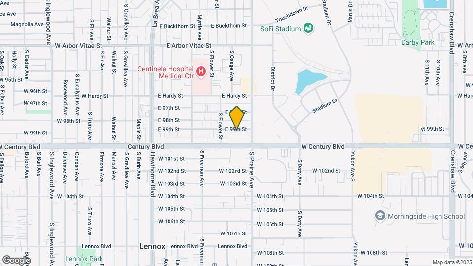 626 E 99th St Map and Location Details