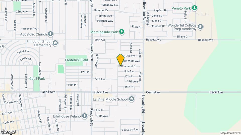 2108 Chaparral Dr Map and Location Details