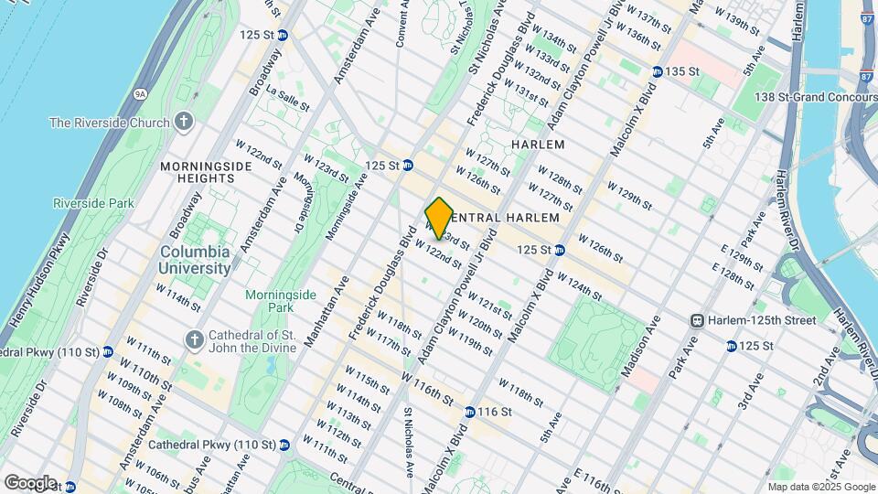 West 122nd Street Map and Location Details