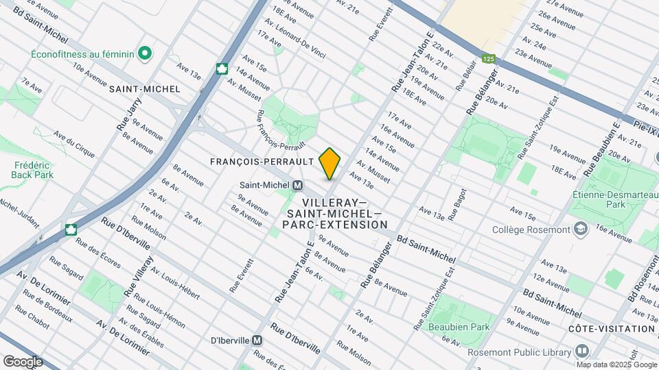 3283 Jean-Talon Rue E Map and Location Details