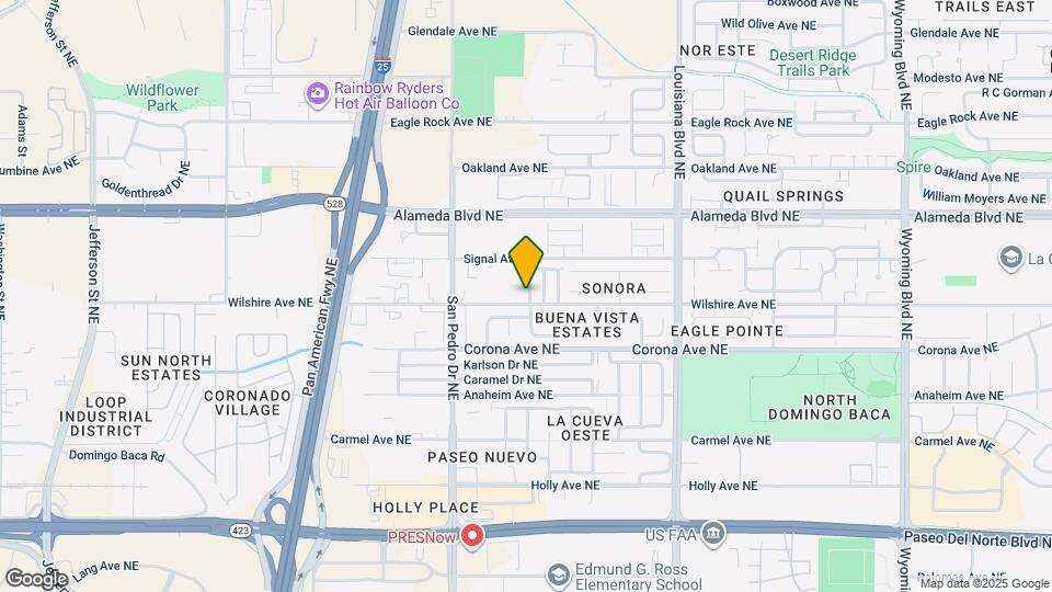 8605 El Monte Ln NE Map and Location Details