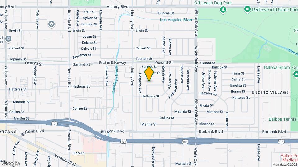 17957 Emelita St Map and Location Details