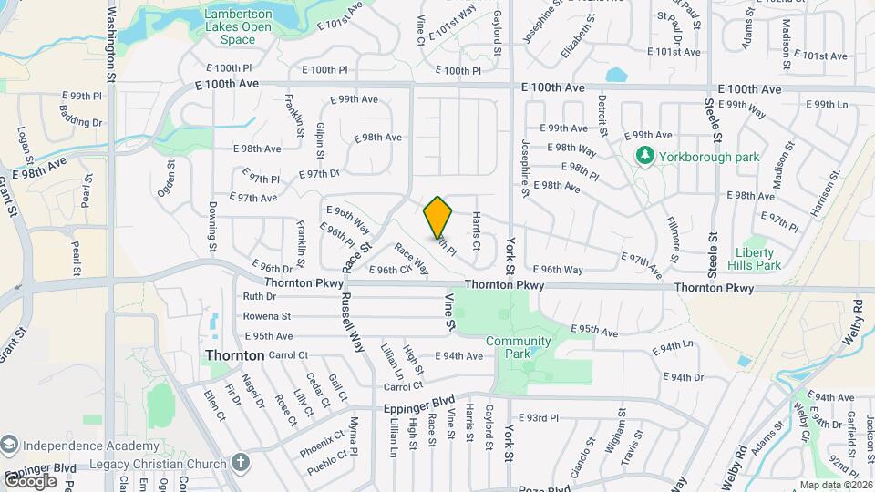 2150 E 97th Pl Map and Location Details