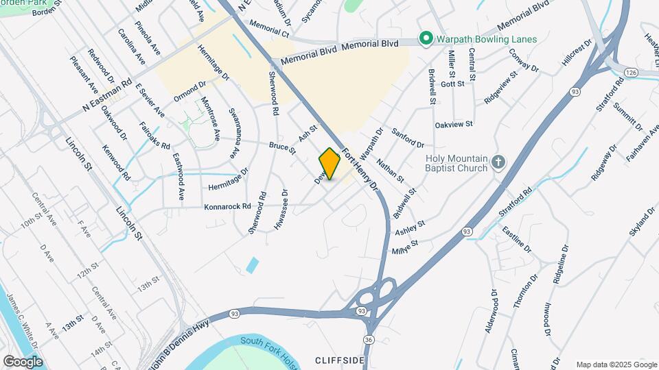 1366 Warpath Dr Map and Location Details