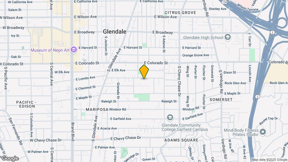 818 E Lomita Ave Map and Location Details