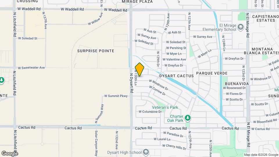 13030 W Windrose Dr Mapa y Detalles de la Ubicación