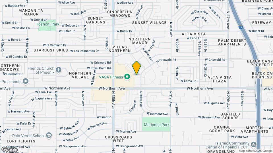 3313 W Harmont Dr Map and Location Details