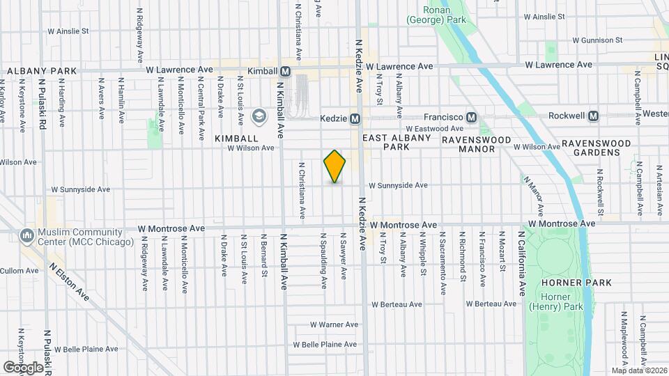 3242 W Sunnyside Ave Map and Location Details