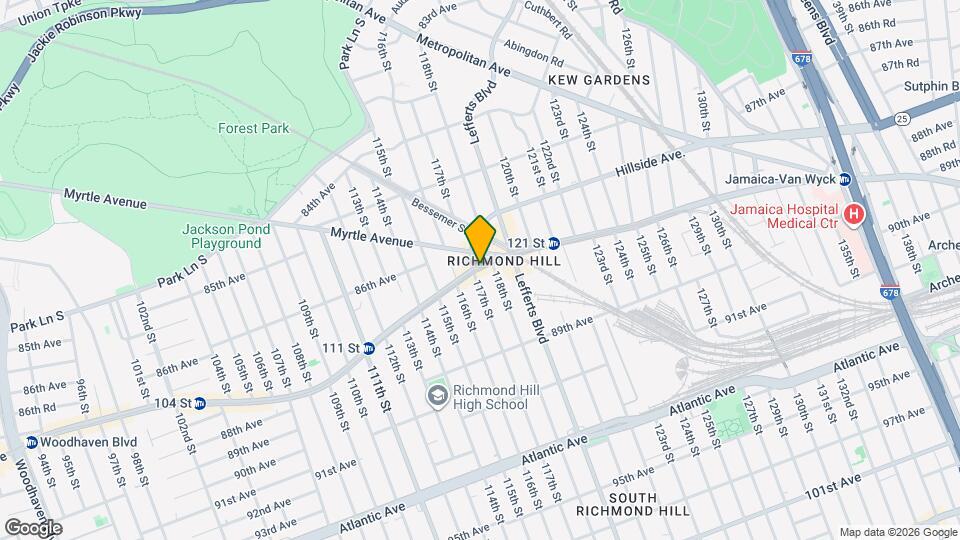 117-06 Jamaica Ave Map and Location Details