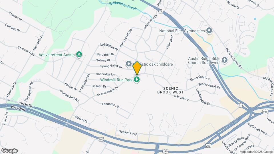 7301 Scenic Brook Dr Map and Location Details