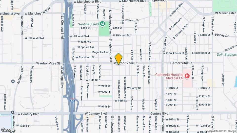 917 S Rosewood Ave Mapa y Detalles de la Ubicación