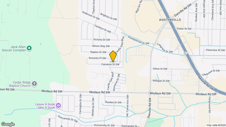 2443 Cameron St SW Map and Location Details