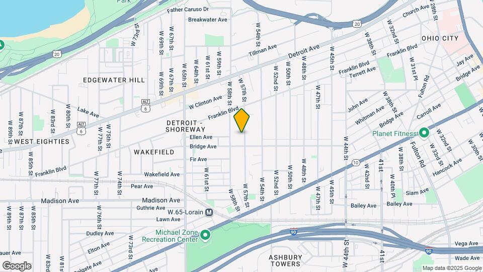 1820 W 57th St Mapa y Detalles de la Ubicación