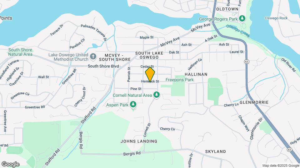 1250 Hemlock St Map and Location Details