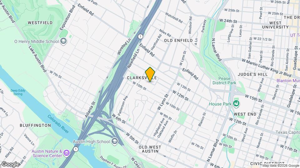 1705 W 11th St Map and Location Details