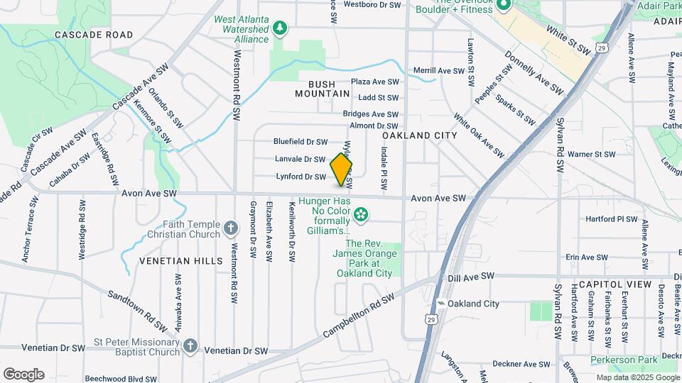 1321 Avon Ave SW Map and Location Details