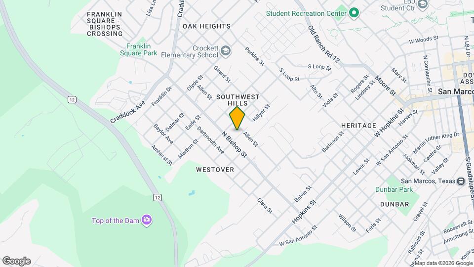 1204-1204 Hillyer St Map and Location Details