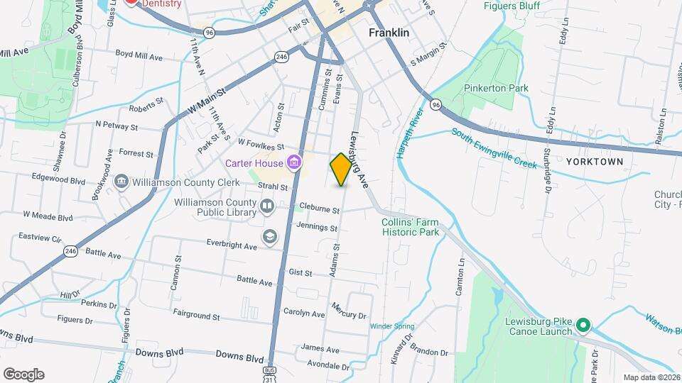 1226 Adams St Map and Location Details