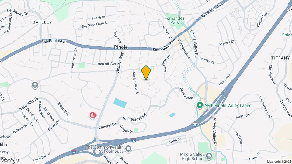 1844 Tesoro Ct Map and Location Details