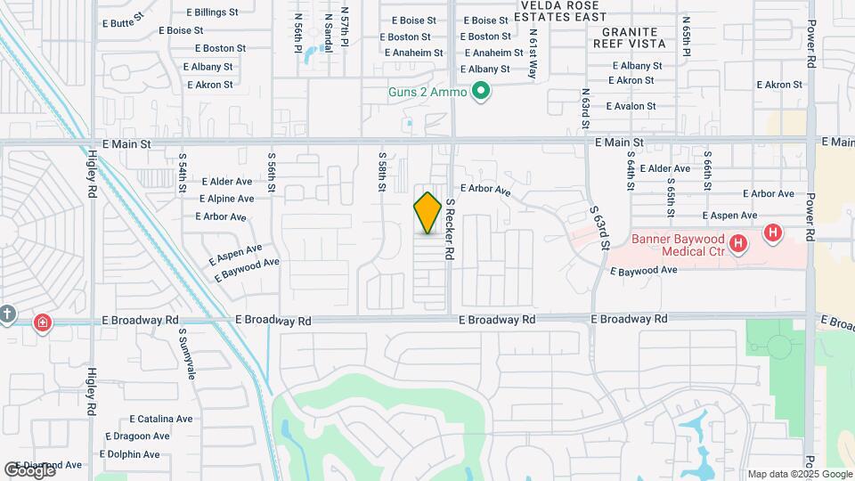 306 S Recker Rd Map and Location Details