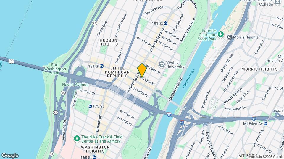 564 W 182nd St Map and Location Details