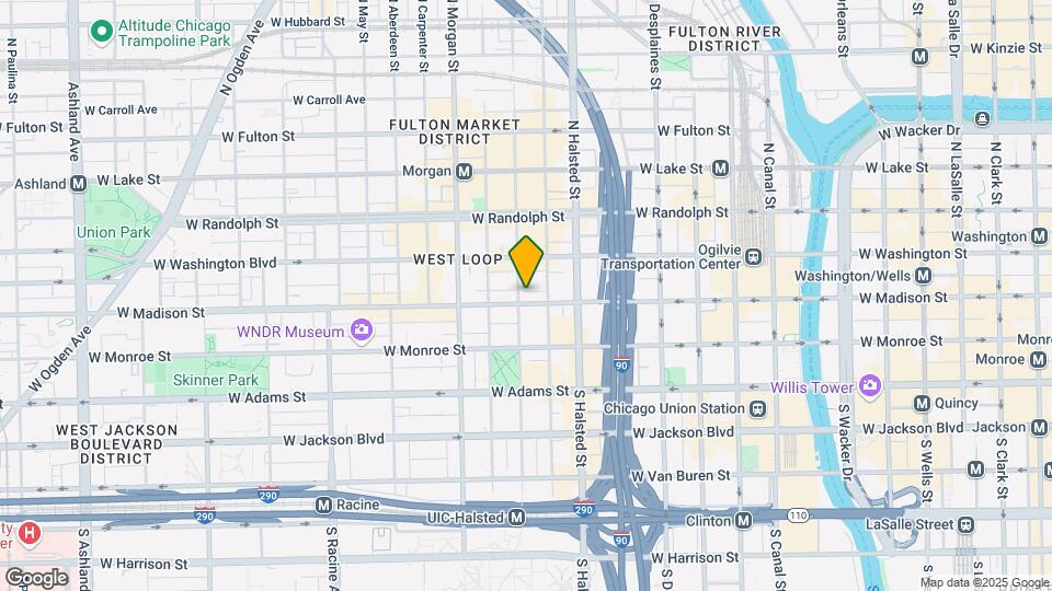 850 W Madison St Map and Location Details