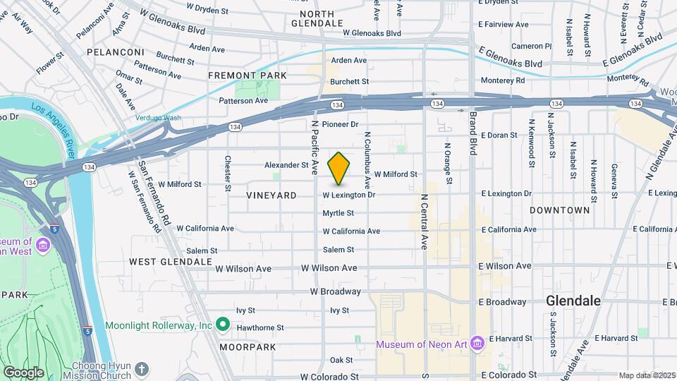 441 W Lexington Dr Map and Location Details