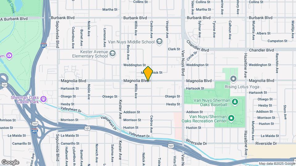 14716 Magnolia Blvd Mapa y Detalles de la Ubicación