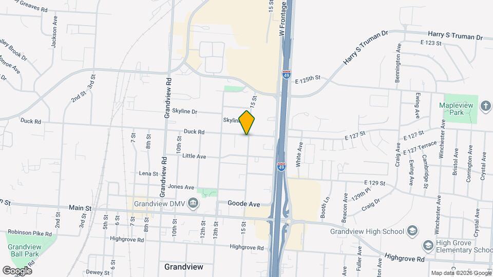 1325 Duck Rd Map and Location Details