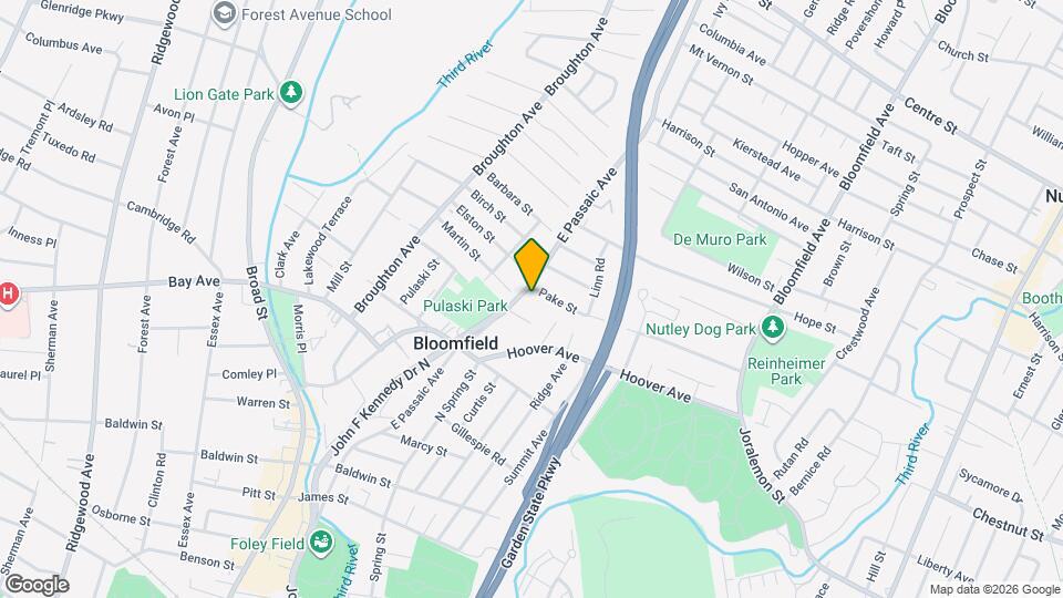 2 E Passaic Ave Map and Location Details