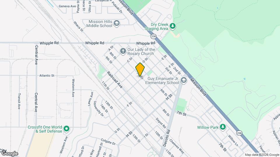 705-709 E St Map and Location Details