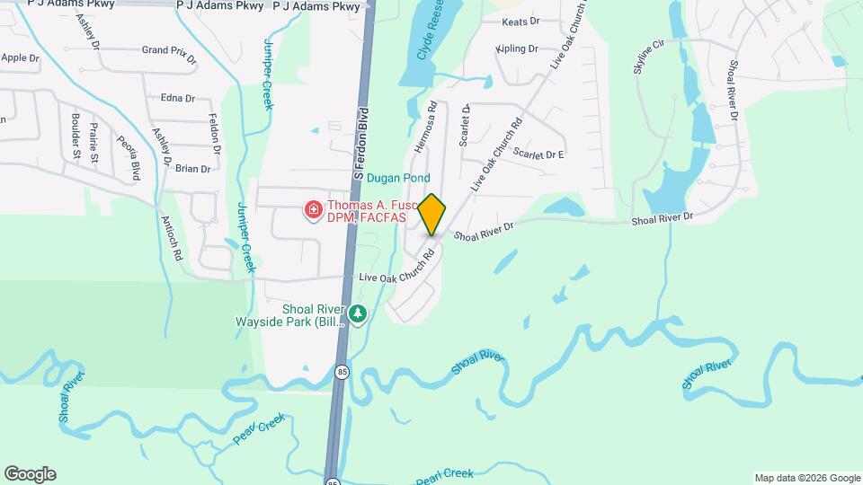 4642 Hermosa Rd Map and Location Details