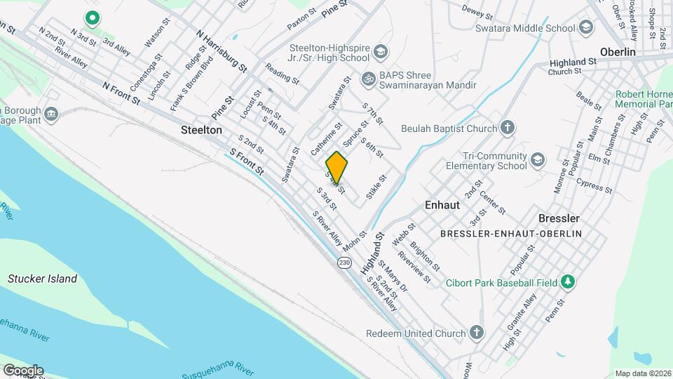 330 S 4th St Map and Location Details