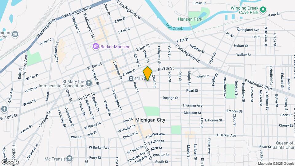1122 Spring St Map and Location Details