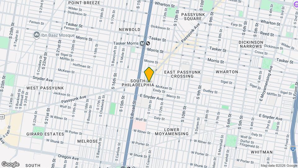 1319 McKean St Map and Location Details
