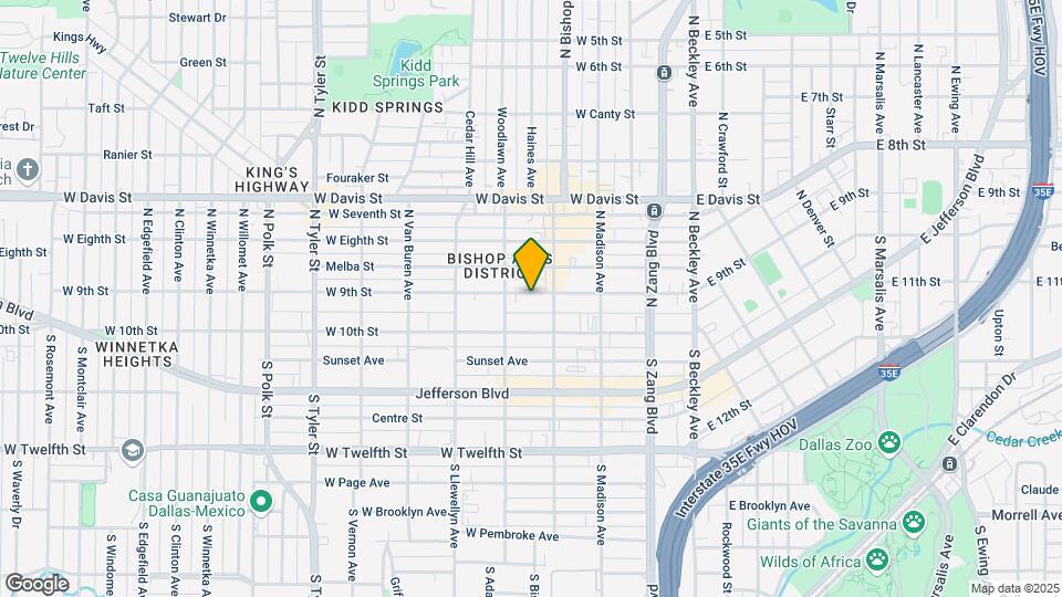 416 W 9th St Map and Location Details