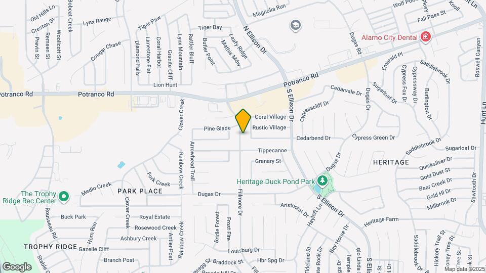 874 Fillmore Dr Map and Location Details